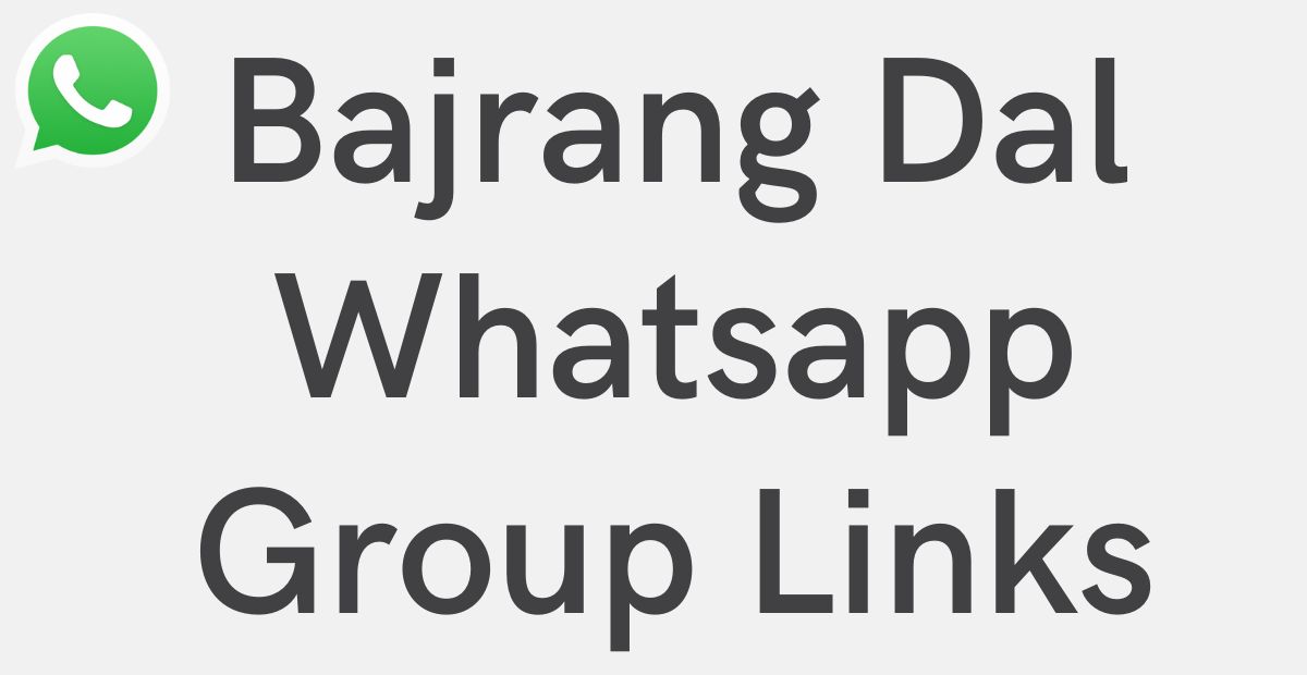 Bajrang Dal Whatsapp Group Links