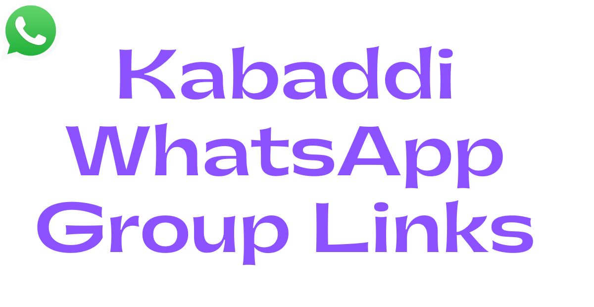 Kabaddi WhatsApp Group Links