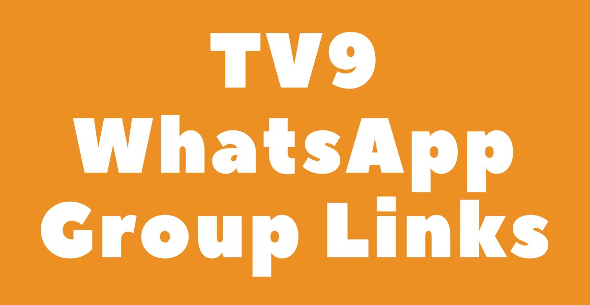 TV9 WhatsApp Group Links