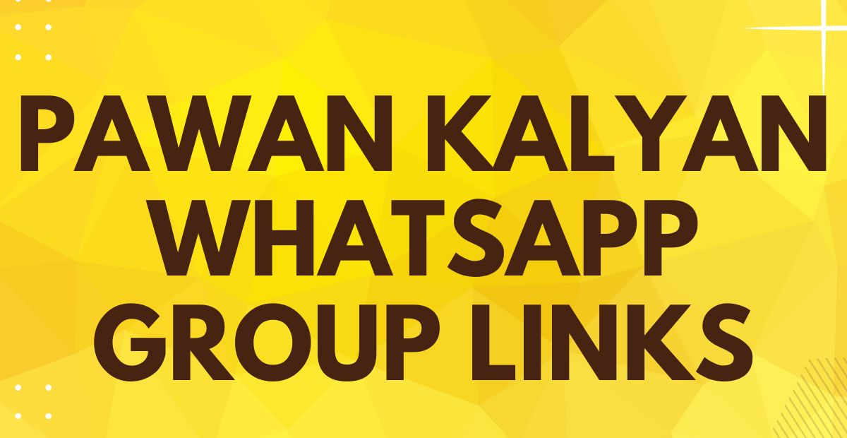 Pawan Kalyan WhatsApp Group links
